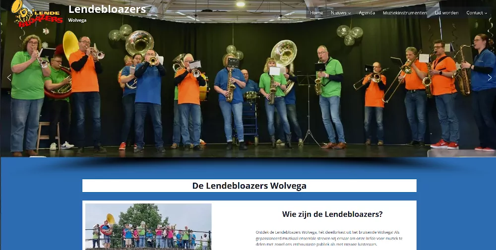 Website Lendebloazers Wolvega